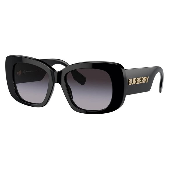 New Authentic  BURBERRY Black Square BE4410 3001/8G Sunglasses Women - Picture 1 of 6